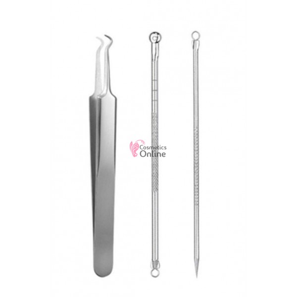 Instrument pentru tratamente cosmetice - CIS039, set 3 bucati + Cutie Cadou
